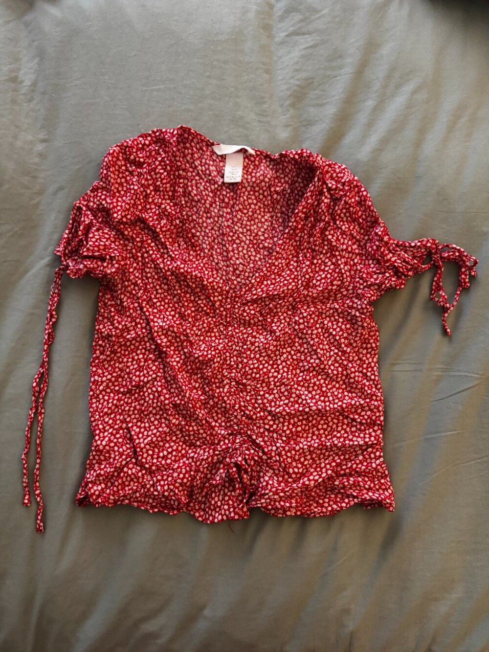 Red Floral H&M top